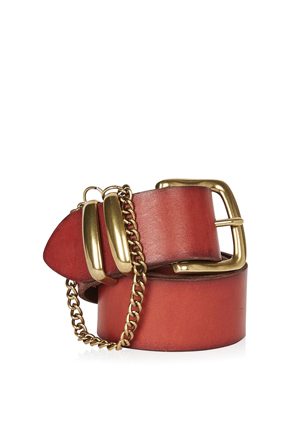 Topshop Chain Detail Real Leather Belt