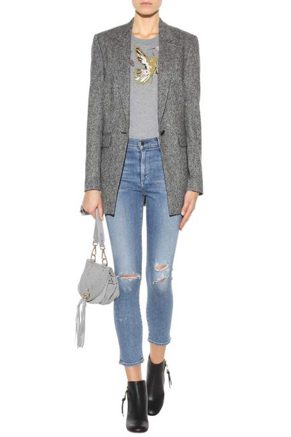 Citizens Of Humanity Rocket Distressed High-Rise Skinny Jeans