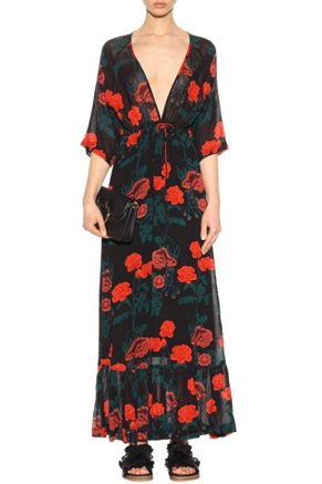 Ganni Newman Georgette Maxi Dress