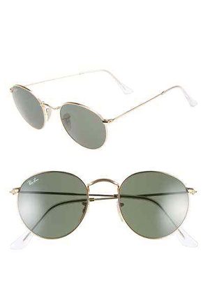 Icons 50mm Round Metal Sunglasses