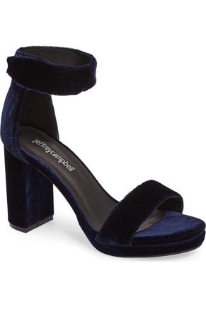 Jeffrey Campbell Lindsay Velvet Sandals