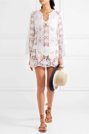 Miguelina Karla Crochet Cotton Cover Up