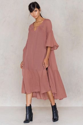 NA-KD Side Slit Caftan