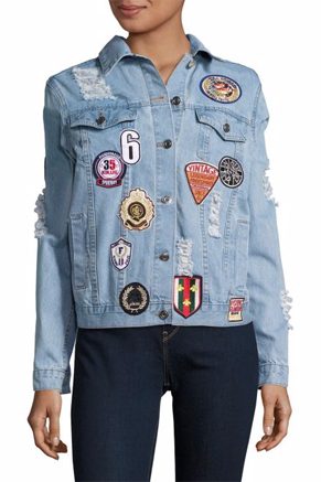 Patched Denim Jacket