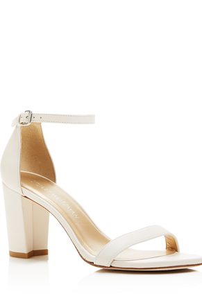 Nearlynude Nappa Leather Ankle Strap High Heel Sandals