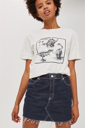Topshop MOTO Denim Skirt