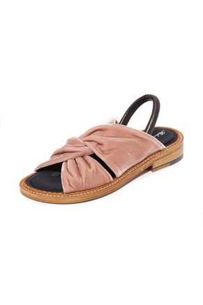 Velvet Twist Front Sandals